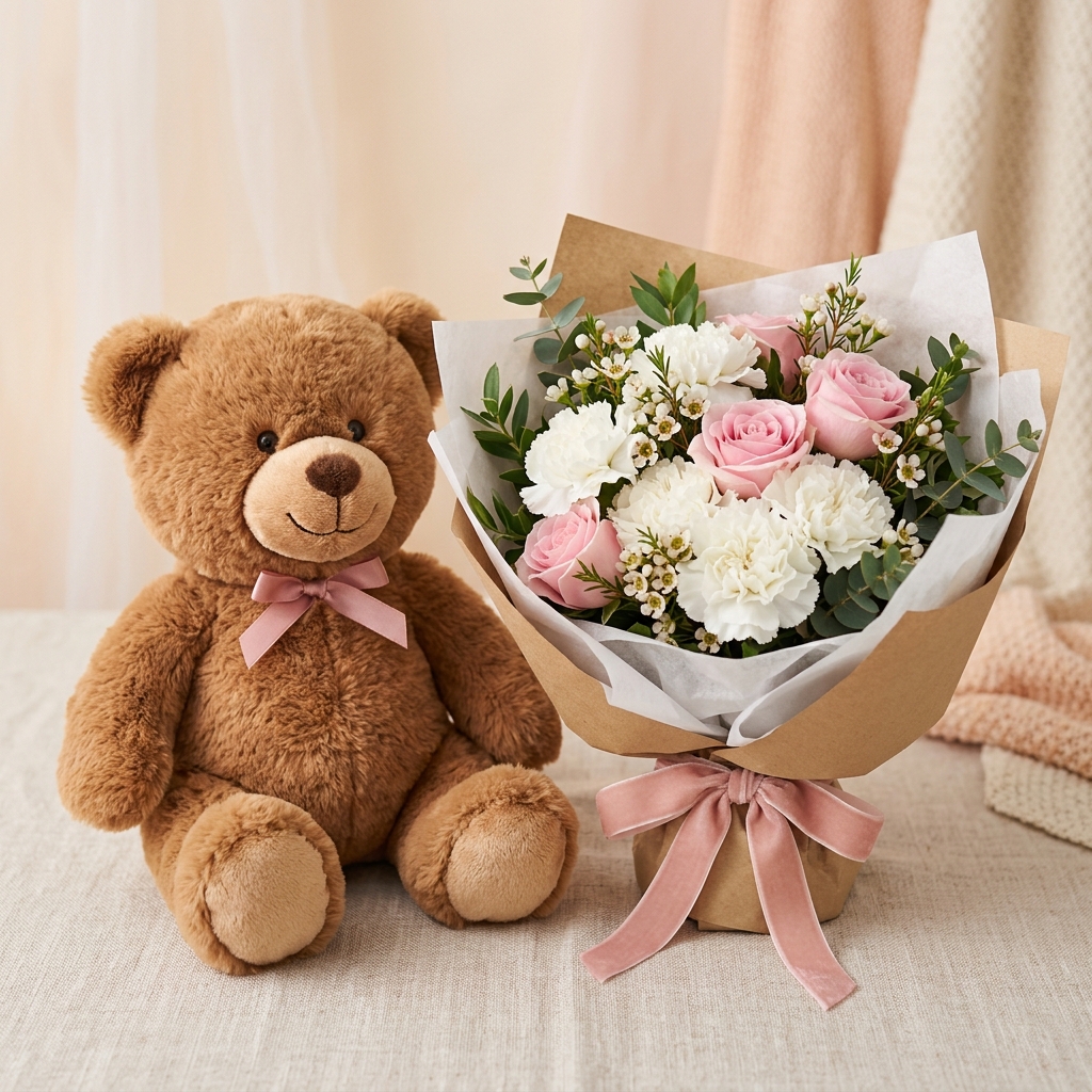 Flowers & Teddy